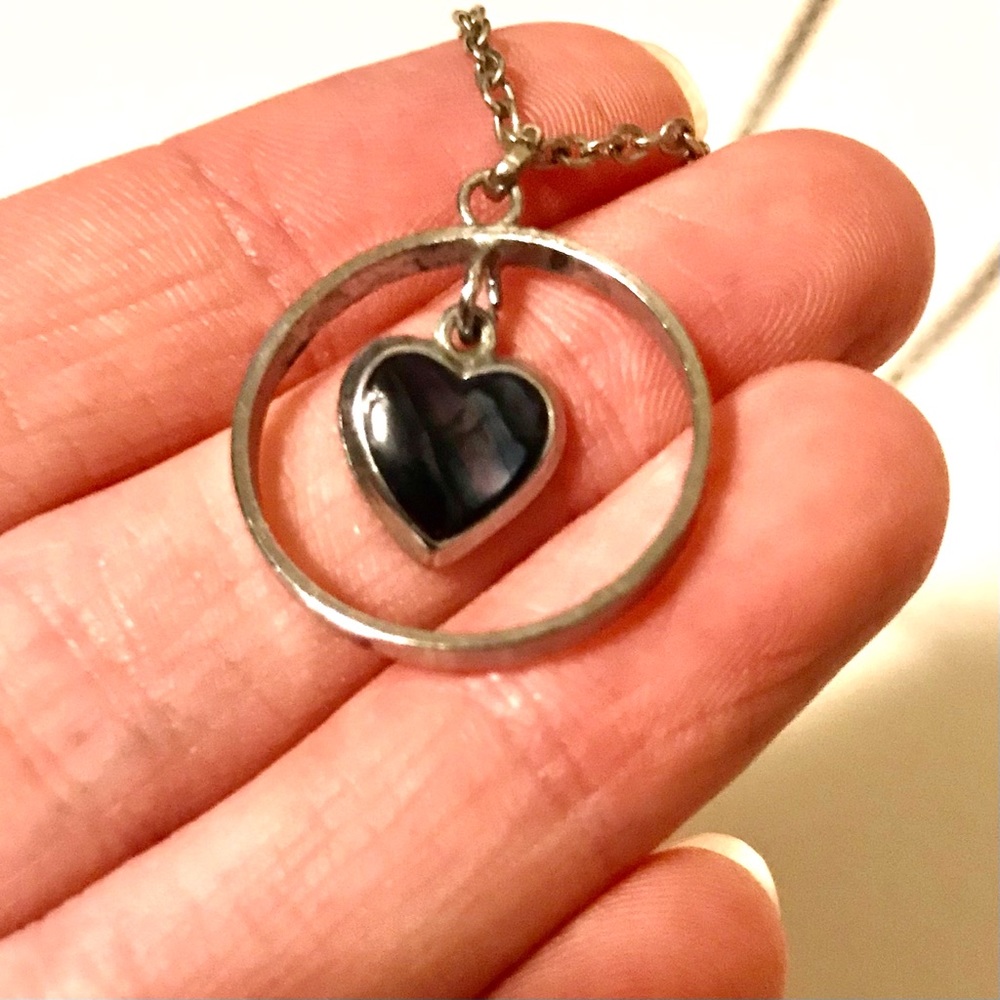Vintage Y2K Heart Charm Necklace